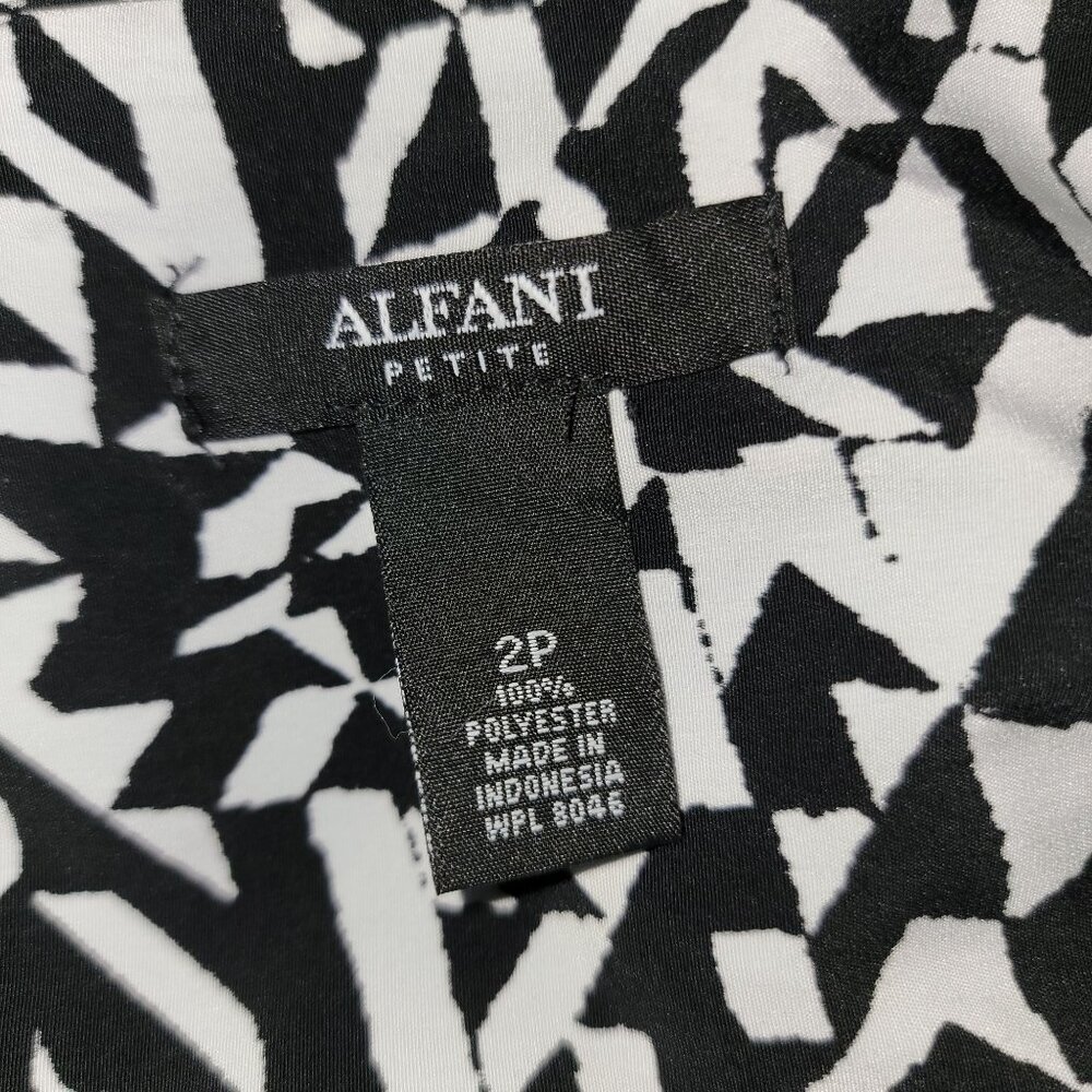 Alfani Womens Petite Abstract Print Sleeveless Dress Size 2P - Picture 3 of 4